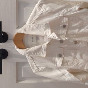 White Denim Jacket, Evereve